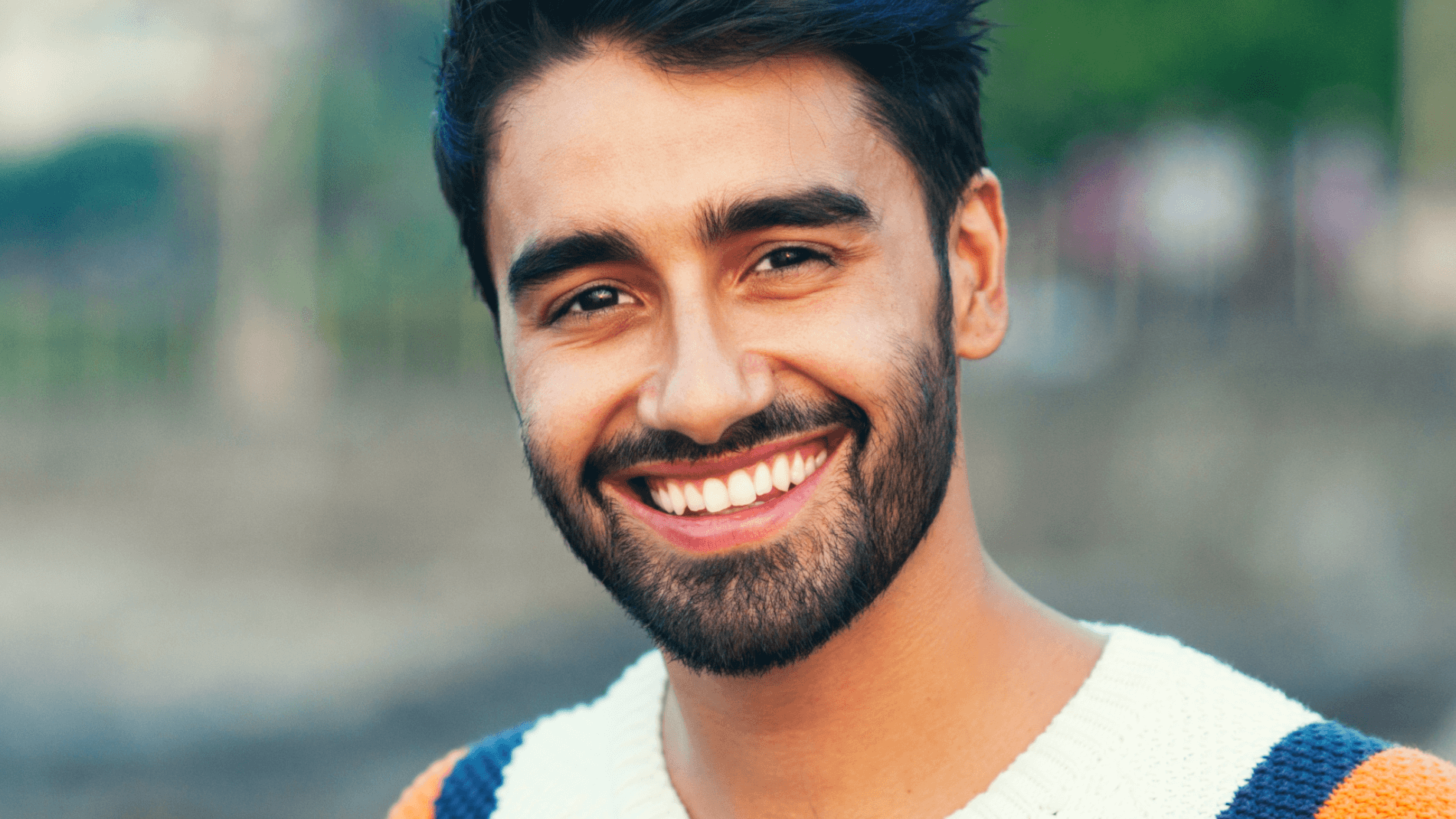 man smiling